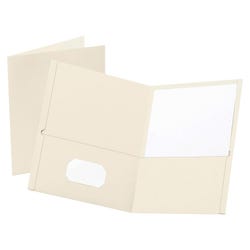 Image for Oxford 2-Pocket Folder, 100 Sheet Capacity, White, Pack of 25 from School Specialty