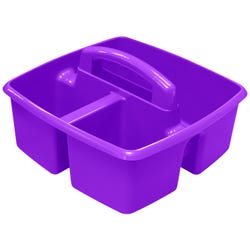 Image for Storex Small Caddy, 9-1/4 x 9-1/4 x 5-1/4 Inches, Purple, Pack of 6 from School Specialty