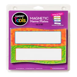 Image for Dowling Magnets Dry Erase Magnetic Name Plates, Set of 20 from School Specialty
