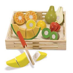 Image for Melissa & Doug Play Food Cutting Fruit Set, 18 Pieces from School Specialty