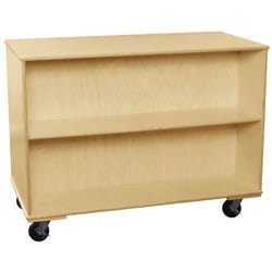 Image for Classroom Select Mobile Adjustable Shelf Bookcase, Double Sided, 48 x 24 x 36 Inches, Birch from School Specialty