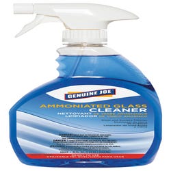 Image for Genuine Joe Glass Cleaner, Ammoniated, Spray Bottle, 32 oz, Dark Blue from School Specialty