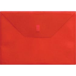 Image for LION Design-R Line Poly Envelopes with Hook and Loop Closure, 13 x 9-3/8 Inches, Red from School Specialty