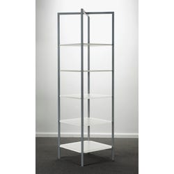 Image for Multiple Colorx Folding Etagere Display, 76 X 21 X 21 in, Steel, Multiple Color, Silver Powder Coated from School Specialty