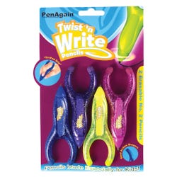 Image for Baumgartens Twist'n Write Pencils, Assorted Colors, Pack of 4 from School Specialty