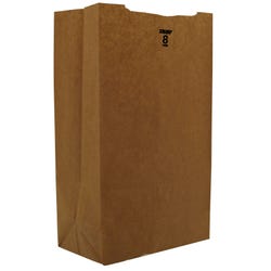 Interplast Paper Grocery Bag, 8 Pound Capacity, Kraft, Pack of 500, Item Number 1471353