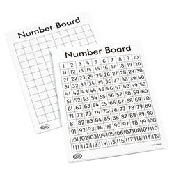 Didax Write-On/Wipe-Off 120 Number Mats, Set of 10 Item Number 2051230