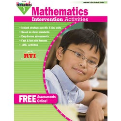 Image for Newmark Learning Math Intervention Workbook, Grade 1 from School Specialty