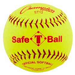 Image for Champion Safety Softball, 12 Inches, Yellow, Pack of 12 from School Specialty