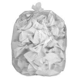 Image for Genuine Joe High Density Can Liners, 31 to 33 Gallon, Clear, Pack of 500 from School Specialty