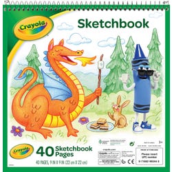 Image for Crayola Sketchbook, 9 x 9 Inches, 40 Sheets from School Specialty