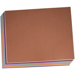 School Smart Railroad Board, 22 x 28 Inches, 4-Ply, Assorted Colors, 100 Boards 1485740