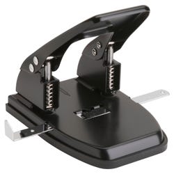 Image for Business Source 2-Hole Punch, 9/32 Inch, 2-3/4 Inch Center, 30 Sheet Cap, Black from School Specialty