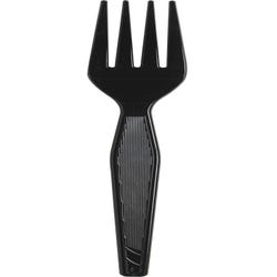 Image for Dixie Foods Durable Heavyweight Shatter Resistant Fork, Plastic, Black, Pack of 1000 from School Specialty