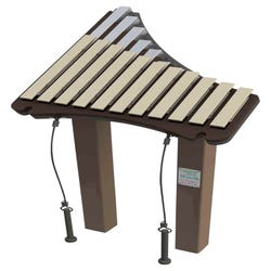 Image for Freenotes Harmony Park Piper Xylophone Playground Instrument, Surface Mount, 47 x 27 x 24 Inches from School Specialty