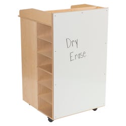Image for Childcraft Mobile AV Podium with Storage, 27-1/2 x 29-1/8 x 46-1/8 Inches from School Specialty