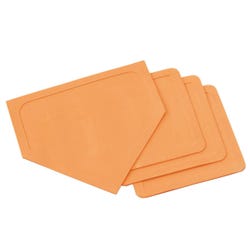 Image for Sportime Throw-Down Bases and Home Plate, Orange, Set of 4 from School Specialty