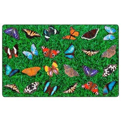 Image for Childcraft Photo-Fun Butterfly Seating Carpet, 8 x 12 Feet, Rectangle from School Specialty
