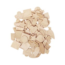 Creativity Street Die-Cut Assorted Wood Shape, Assorted Size, 1/16 in Thickness, Pack of 1000 Item Number 223554