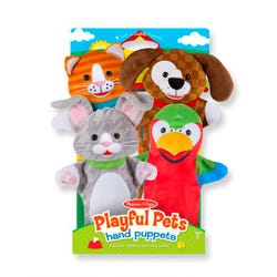 Image for Melissa & Doug Playful Pets Hand Puppets, Set of 4 from School Specialty
