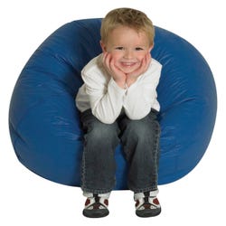 Image for Children's Factory Premium Bean Bag Chair, 26 Inches, Vinyl, Navy Blue from School Specialty