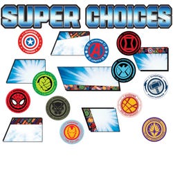 Image for Eureka Marvel Super Choices Mini Bulletin Board Set, 19 Pieces from School Specialty