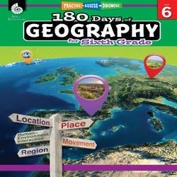 Image for Shell Education 180 Days of Geography for Sixth Grade from School Specialty