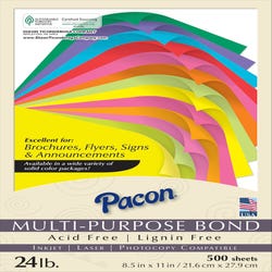 Image for Pacon Multi-Purpose Paper, 8-1/2 x 11 Inches, Hot Pink, Pack of 500 from School Specialty
