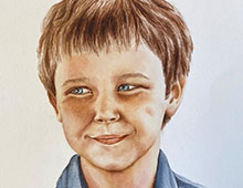 portrait of a little boy