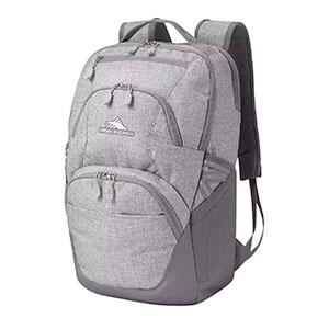 High Sierra swoop backpack light and dark grey