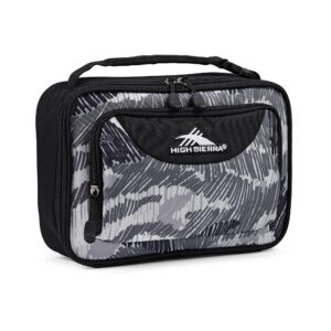 High Sierra lunch bag in grey and black pattern