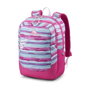 High Sierra Outburst watercolor stripes backpack