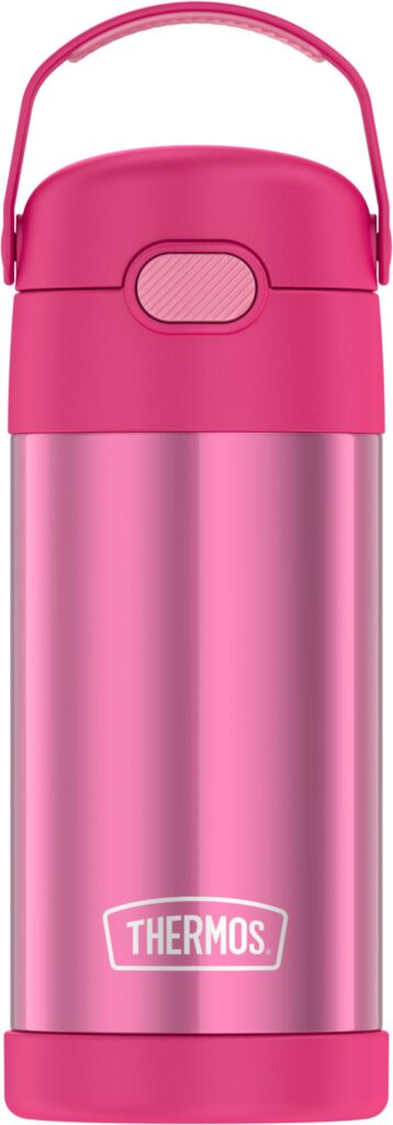 Thermos water bottle in pink
