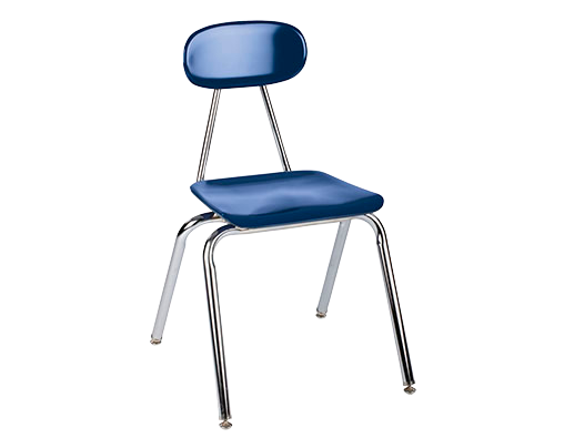 Royal ® 4100 Hard Plastic 4 Leg Chair with and w/o Casters
