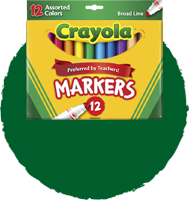 crayola round line markers 12 pack