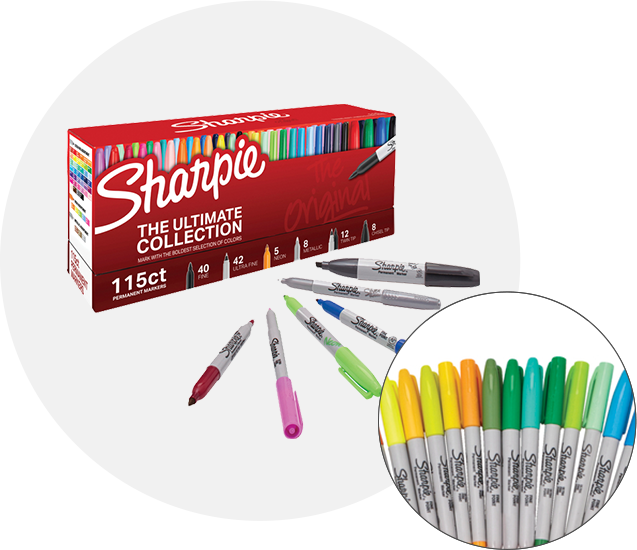 SHARPIE Permanent Markers, Fine Tip Marker Set, Stocking Stuffer, Teacher  Gifts, Art Supplies, Holiday Gifts for Artists, Assorted Colors, 36 Count -  Yahoo Shopping