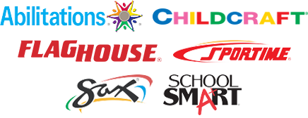 Abilitations, Childcraft, FlagHouse, Sportime, Sax, and School Smart