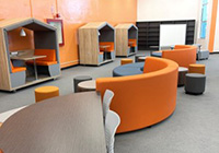 photo of new Media Lab makeover sponosored by School Specialty and others at Stranahan High School