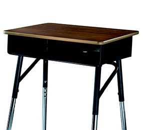Classroom Select Traditional Open Front Desk, Adjustable Height 