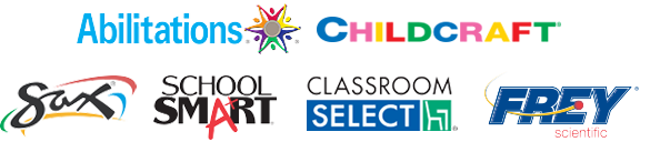 Abilitations, Childcraft, Sax, School Smart, Classroom Select, Frey Scientific