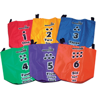Sportime Hopsackers for sack races multicolored sack set