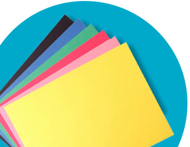 assorted colorful construction paper