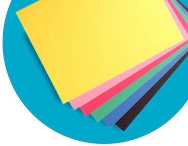 assorted colorful construction paper