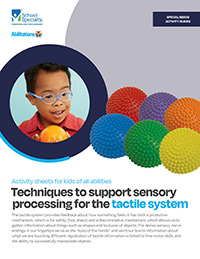 Cover of the Tactile Systems activity book.