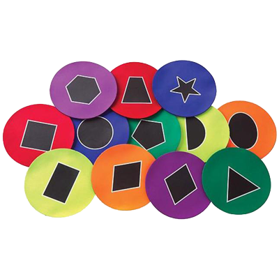 Colorful Discs with Shapes