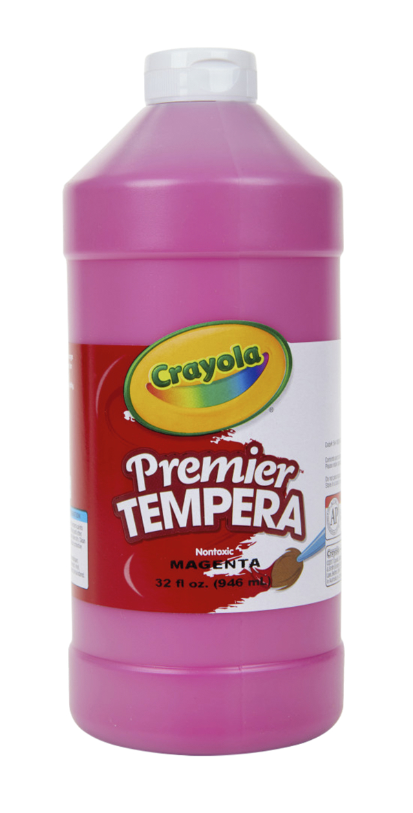 Crayola Premier Tempera Paint, Pint, Magenta
