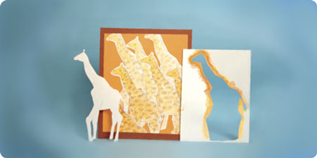 Animals, Animals Stenciled Watercolors