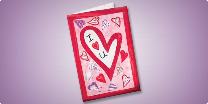 Pop-Art Heart Card