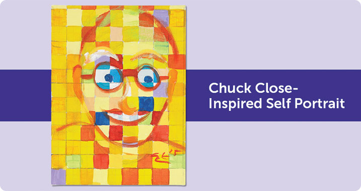 Chuck Close-Inspired Self Portrait